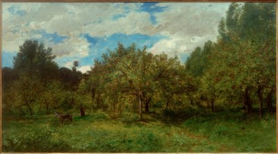 C.F.Daubigny, francouzský sad v době sklizně od Charles Francois Daubigny