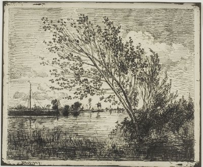 Trs olší od Charles Francois Daubigny