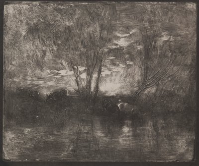 Krávy na napajedla od Charles Francois Daubigny