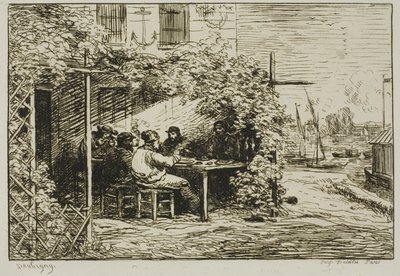 Odjezd Snídaně v Asnières od Charles Francois Daubigny