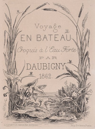 Frontispis, Plavba lodí, 1862. od Charles Francois Daubigny