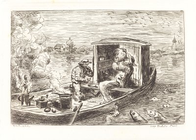 Jdeme po proudu (Avallant) od Charles Francois Daubigny