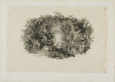 Zimní zahrada od Charles Francois Daubigny