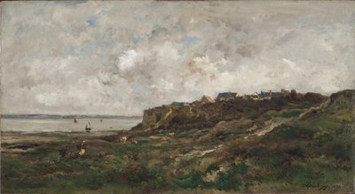 Odliv ve Villerville ve Francii od Charles Francois Daubigny