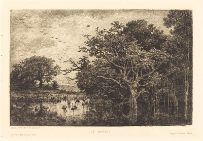 Bažina od Charles Francois Daubigny