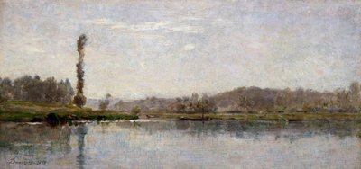 Ráno na Oise, Auvers (olej na desce) od Charles Francois Daubigny