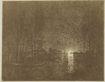 Noční efekt od Charles Francois Daubigny