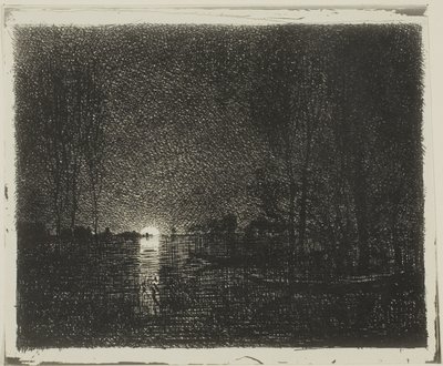 Noční efekt od Charles Francois Daubigny