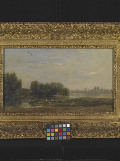 On The Oise (olej na dřevě) od Charles Francois Daubigny