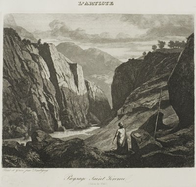 Svatý Jeroným od Charles Francois Daubigny