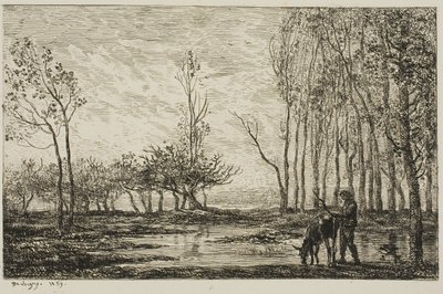 Západ slunce od Charles Francois Daubigny