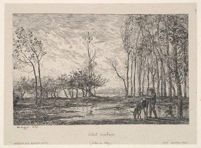 Západ slunce, 1859. od Charles Francois Daubigny