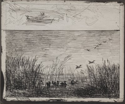Bažina s kachnami od Charles Francois Daubigny