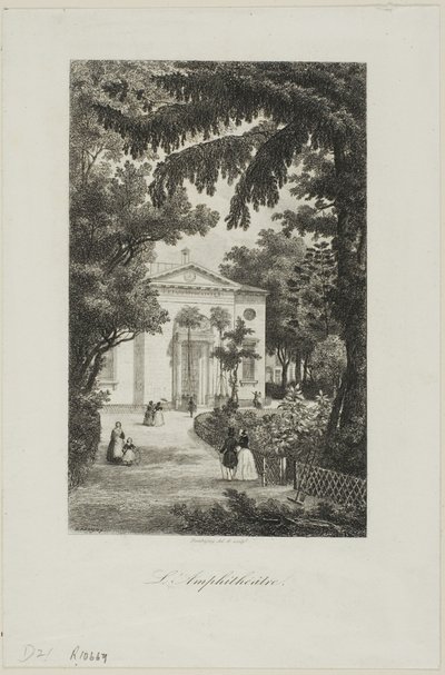 Amfiteátr Jardin des Plantes od Charles Francois Daubigny