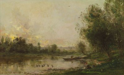 The Banks of the Oise, 1873 od Charles Francois Daubigny