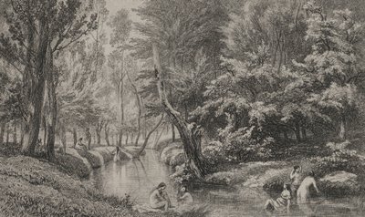 The Bathers, c. 1847. od Charles Francois Daubigny