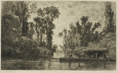 Trajekt Bezons od Charles Francois Daubigny