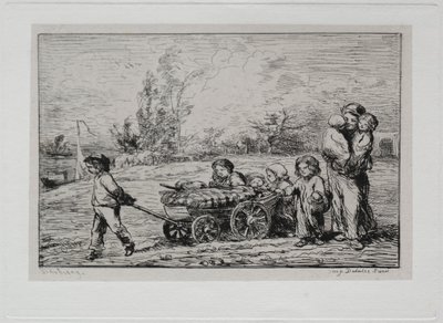 Výlet lodí: Přesun do „Le Botin“ (Nábytek lodi) nebo Přesun na člun od Charles Francois Daubigny