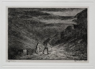Výlet lodí: Hledání hostince od Charles Francois Daubigny