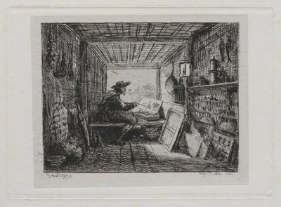 Výlet lodí: Studio na lodi od Charles Francois Daubigny