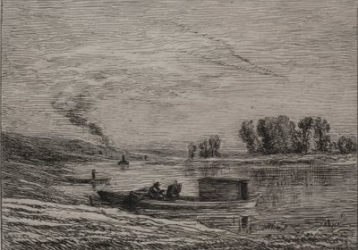 Loď v Conflans, 1866. od Charles Francois Daubigny