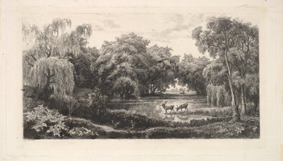 Jelení rybník, 1837-78. od Charles Francois Daubigny
