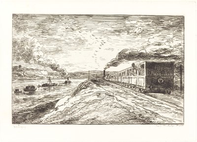 Odjezd (Le Depart) od Charles Francois Daubigny