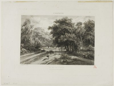 Orlí hnízdo v lese Fontainebleau od Charles Francois Daubigny