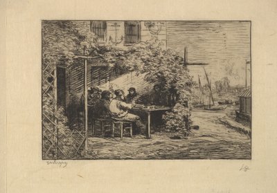 Snídaně na rozloučenou v Asnières, 1861. od Charles Francois Daubigny