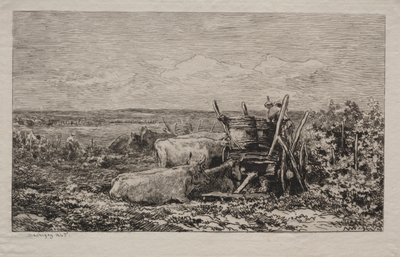 Sklizeň hroznů od Charles Francois Daubigny