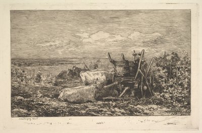 Suvenýr sklizně Morvan, 1865. od Charles Francois Daubigny