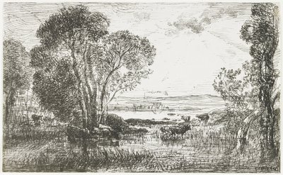 Hydraulický motor, 1862 od Charles Francois Daubigny