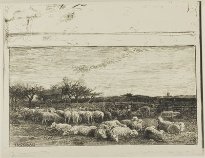 Velký ovčín od Charles Francois Daubigny
