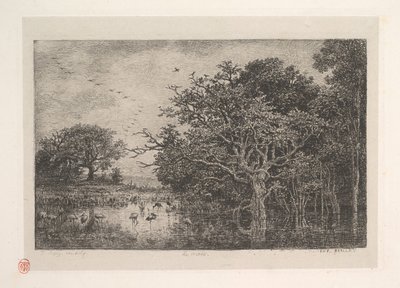 The Marshes, 1851. od Charles Francois Daubigny