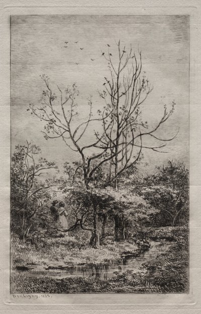 Orchard, 1868. od Charles Francois Daubigny