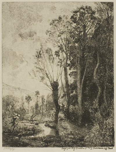 Satyr od Charles Francois Daubigny
