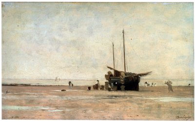 Mořské pobřeží, konec 60. let 19. století počátek 70. let 19. století. od Charles Francois Daubigny