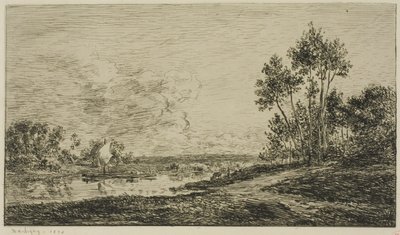 Seina v Port Maurin od Charles Francois Daubigny