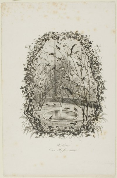 Vrabčí voliéra od Charles Francois Daubigny