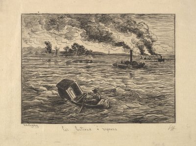 Parní čluny, 1861. od Charles Francois Daubigny