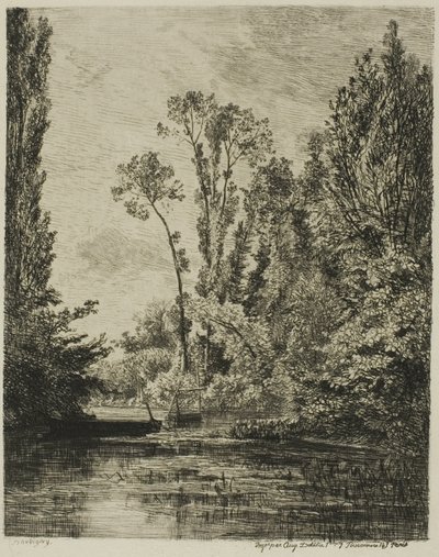 Panenské ostrovy v Bezons (The Fishing Hole) od Charles Francois Daubigny