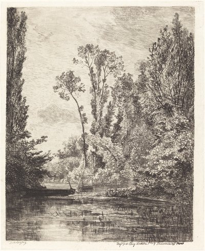 Panenské ostrovy v Bezons od Charles Francois Daubigny
