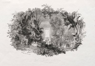 Zimní zahrada, 1842-1843. od Charles Francois Daubigny