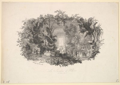 Zimní zahrada, 1843. od Charles Francois Daubigny