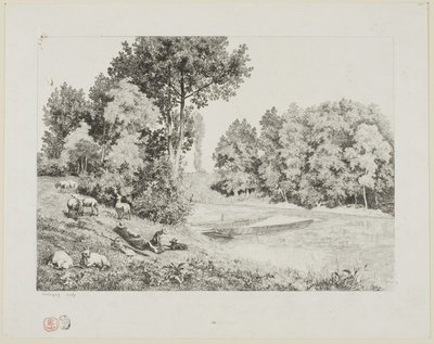 Pohled pořízený v Bas-Meudon od Charles Francois Daubigny