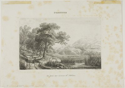 Pohled pořízený poblíž Subiaco od Charles Francois Daubigny