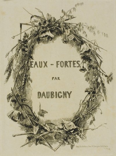 Věnec z divokých květin, Frontispiece od Charles Francois Daubigny