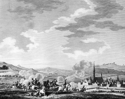 Francouzská revoluce: Bitva o Nerwinden 18. března od Charles Francois Gabriel Levachez