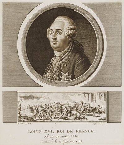Ludvík XVI. Francouzský král od Charles Francois Gabriel Levachez