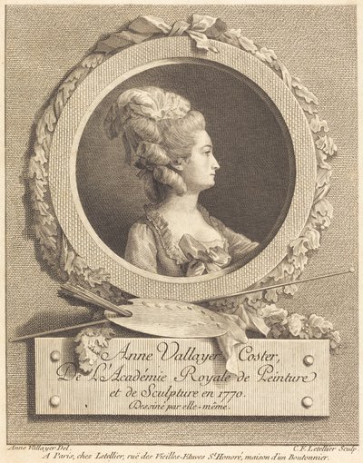 Anne Vallayer-Coster od Charles Francois Le Tellier after Anne Vallayer Coster
